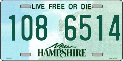 NH license plate 1086514
