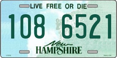 NH license plate 1086521