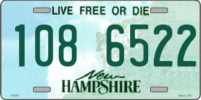 NH license plate 1086522