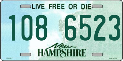 NH license plate 1086523