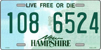NH license plate 1086524