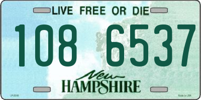 NH license plate 1086537