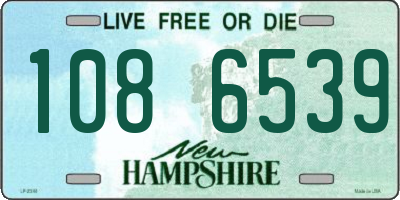 NH license plate 1086539