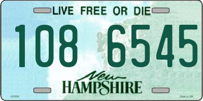 NH license plate 1086545
