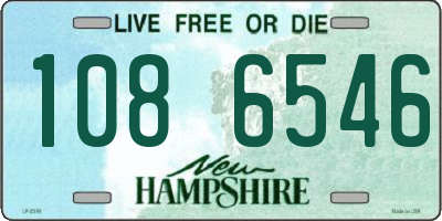 NH license plate 1086546
