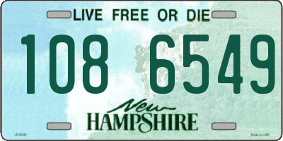 NH license plate 1086549