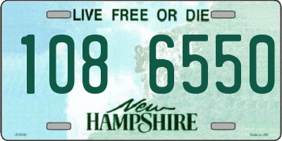 NH license plate 1086550