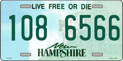 NH license plate 1086566