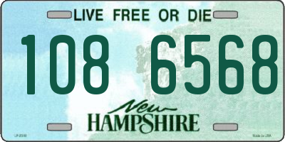 NH license plate 1086568