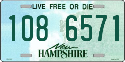 NH license plate 1086571