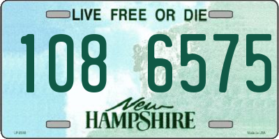 NH license plate 1086575