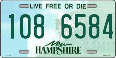 NH license plate 1086584
