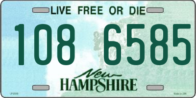 NH license plate 1086585