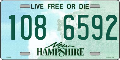 NH license plate 1086592