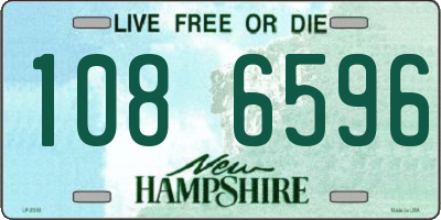NH license plate 1086596