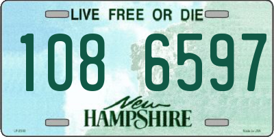 NH license plate 1086597