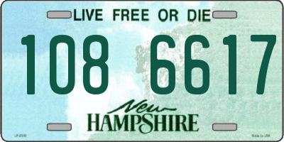 NH license plate 1086617
