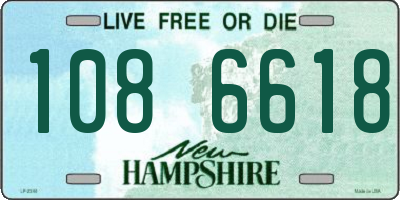 NH license plate 1086618