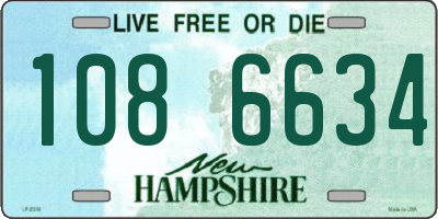 NH license plate 1086634