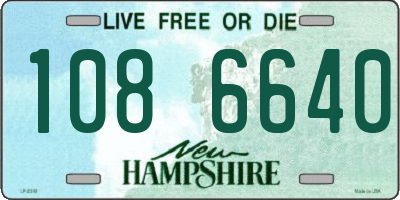 NH license plate 1086640