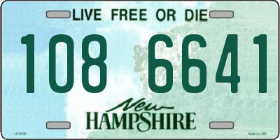 NH license plate 1086641
