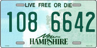 NH license plate 1086642