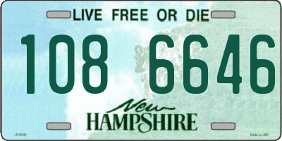NH license plate 1086646