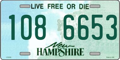NH license plate 1086653