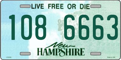 NH license plate 1086663