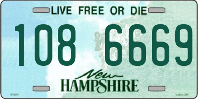NH license plate 1086669
