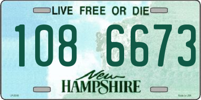 NH license plate 1086673