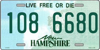NH license plate 1086680