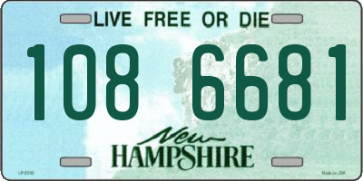 NH license plate 1086681