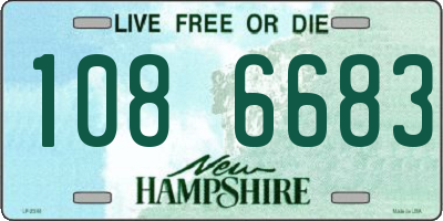 NH license plate 1086683