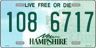 NH license plate 1086717