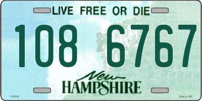 NH license plate 1086767