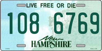NH license plate 1086769
