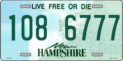 NH license plate 1086777