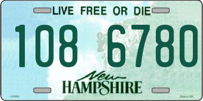 NH license plate 1086780