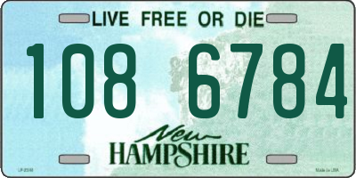 NH license plate 1086784