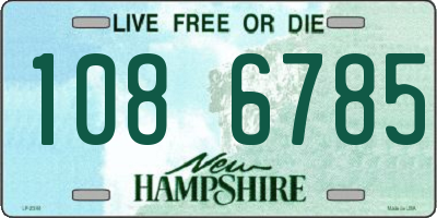 NH license plate 1086785
