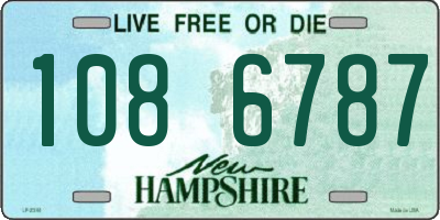 NH license plate 1086787