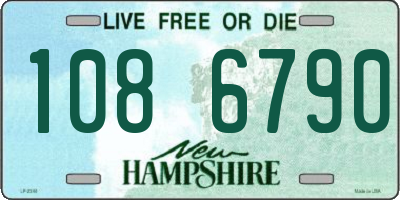 NH license plate 1086790