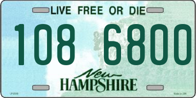 NH license plate 1086800