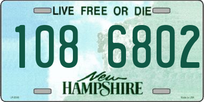 NH license plate 1086802