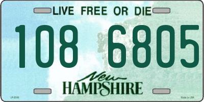 NH license plate 1086805