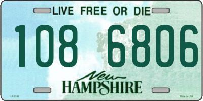 NH license plate 1086806