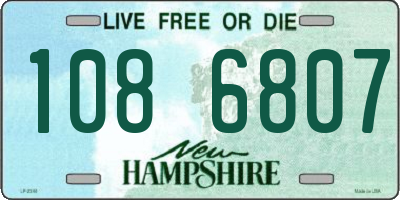 NH license plate 1086807