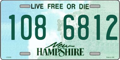 NH license plate 1086812