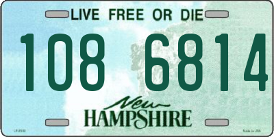 NH license plate 1086814